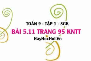 Bài 5.11 Toán 9 tập 1 SGK Kết nối tri thức